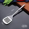1PC Stainless Steel Slotted Turner Kitchen Cooking Spatula Saute Steak Burger Butter Tool Kitchen Utensils Cookware 2