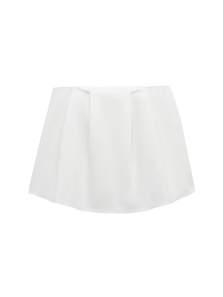 TFMLN Sexy Strapless Top Pants Set For Women Solid White Off Shoulder Tops High Waist Wide Leg Pant Summer Lady Elegant Outfits