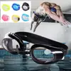 Waterproof Anti Fog Swimming Goggles UV Professional Colored Lenses Men Women Eyewear Swimming Glasses Eyewear Gafas Nata 1