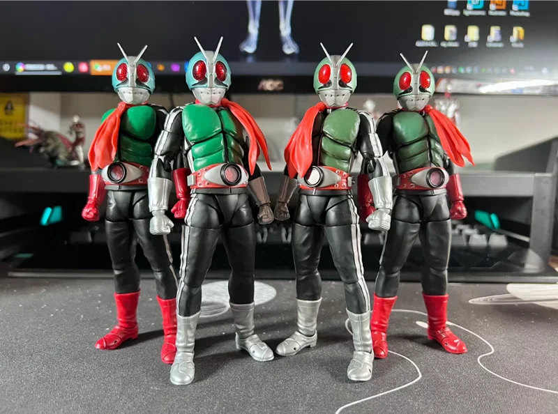 

Bandai Kamen Rider Kamen Sakurajima No. 1 Version Masked Rider 2 Model Dolls Pvc Anime Action Figure Children's Toys Gifts