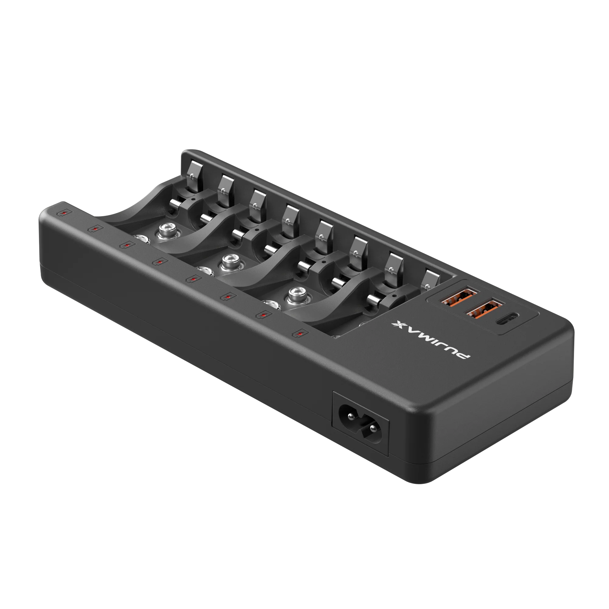 Versatile 8-Slot Fast Charging Station with Safety Features