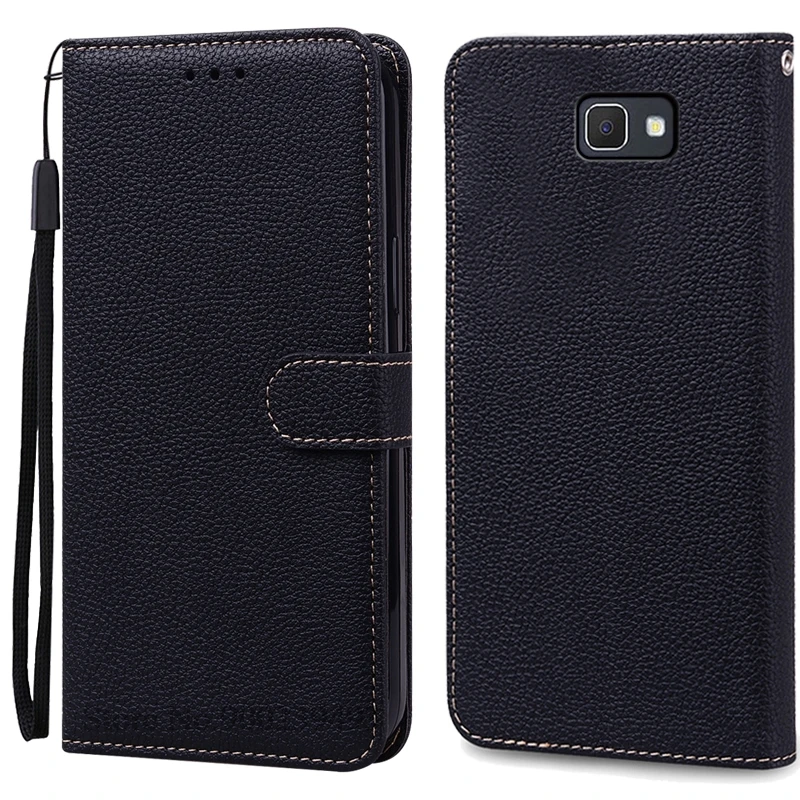Leather Wallet Flip Cover for Samsung Galaxy J7 Prime