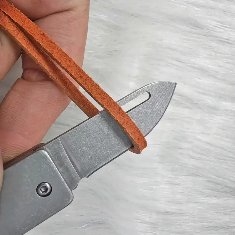 Camping Knife Mini Outdoor Folding Edge High Hardness Self-defense Gift Fruit Open Box Tool Key Pendant