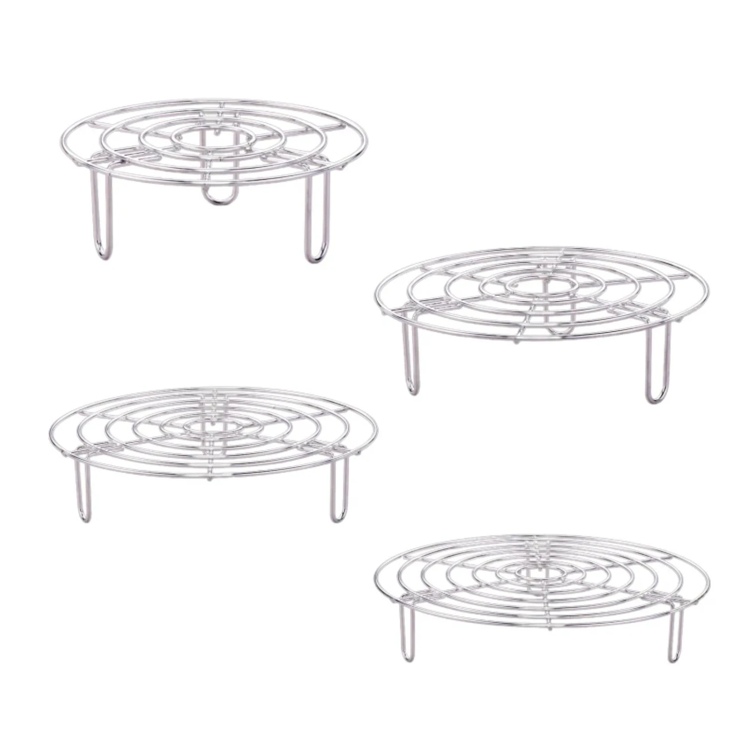 Stainless Steel Rack Steaming, Lifting Food in Pots, Pressure Cooker Multi-Purpose Baking Canning