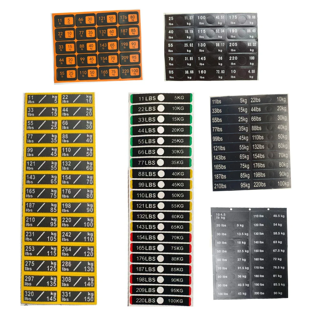 Waight Sticker What Is the Actual Weight of a Sticker for Gym Weight Plates — And Does ...