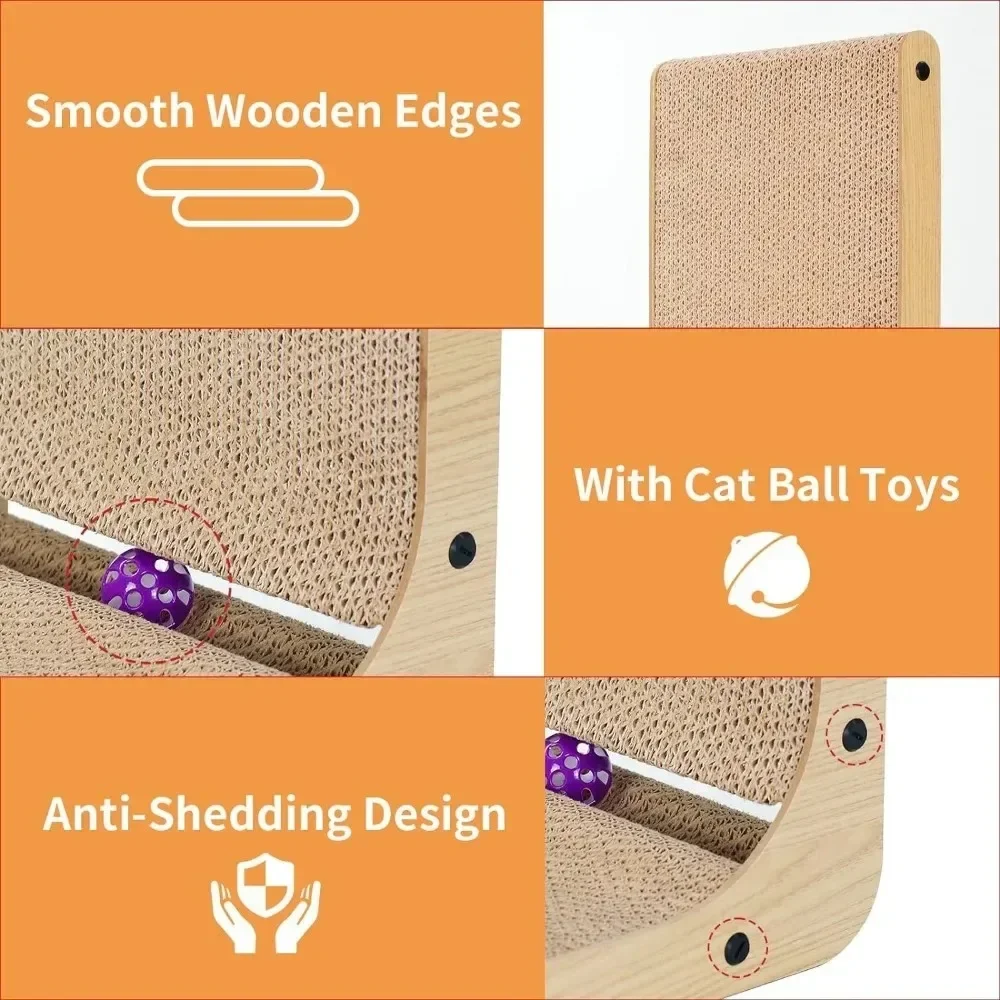 Cat Scratching Post Cat Scratcher Cat Scratching Post Vertical Wear-resistant Scratch-resistant Cats Scratching Board Cats Toy Furniture Protector
