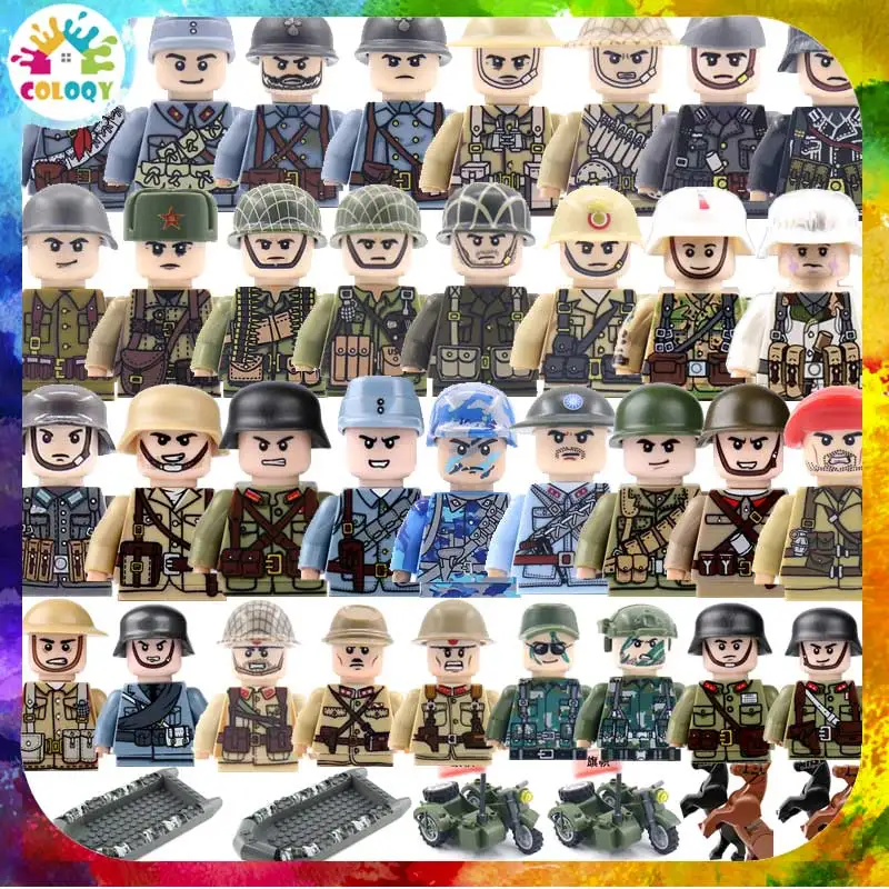 

Конструктор Военный WW2, детский подарок, оружие, пистолет специального назначения, танк, лошадь, аксессуары, подарок, оптовый магазин