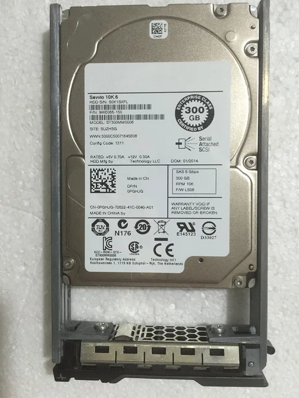 

0PGHJG PGHJG ST300MM0006 300G SAS 2.5' SAS servers hard drive hdd