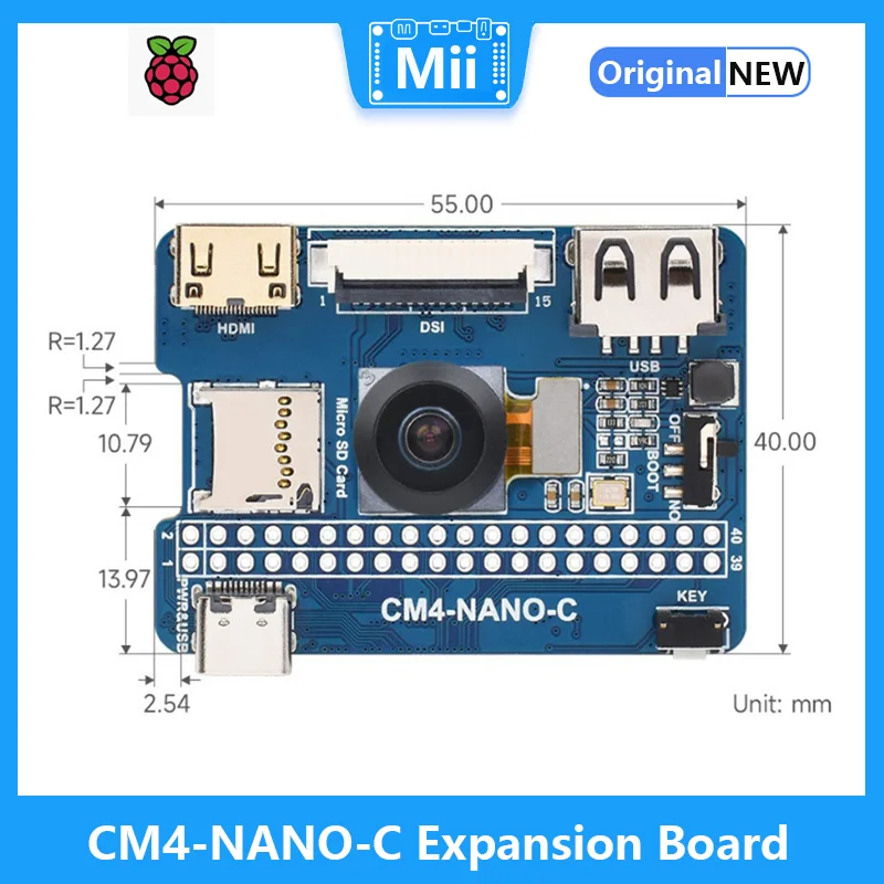CM4-NANO-C   40PIN GPIO CM4 Ȯ , º 800W IMX219-D160 ī޶ ǻ  ÷