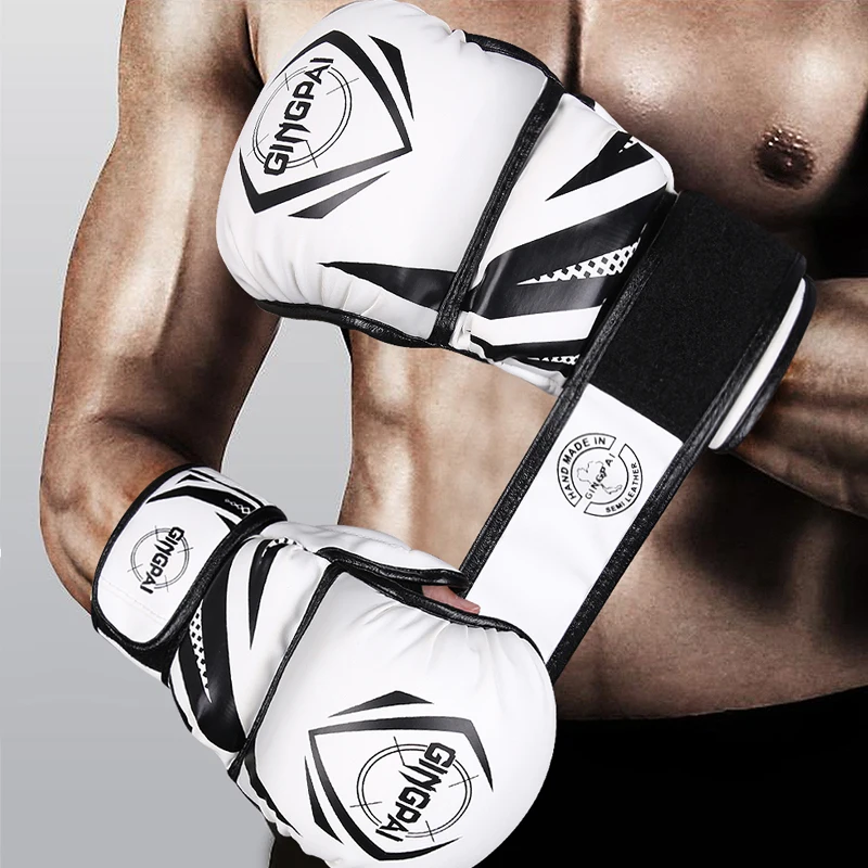 Professional MMA Half-Finger Fighting Boxing Gloves Thickened Sanda Free Fighting Mixed Martial Arts Training Gloves
