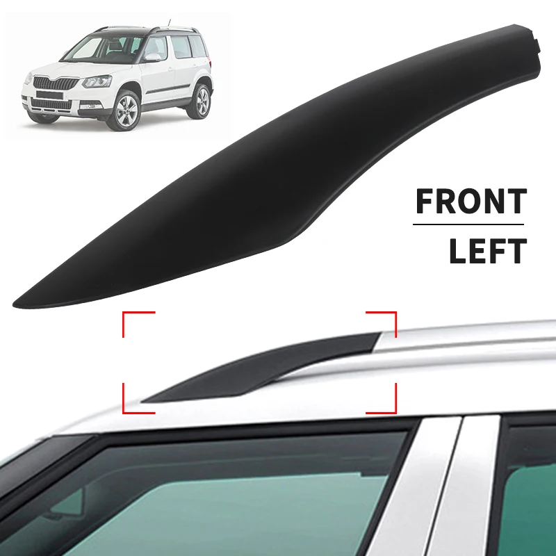 Front Left Right Roof Rack Cover Roof Luggage Bar Rail End Cover Shell For Skoda Yeti SUV 2009-2018 5LD860145-GT5 5LD860145 6