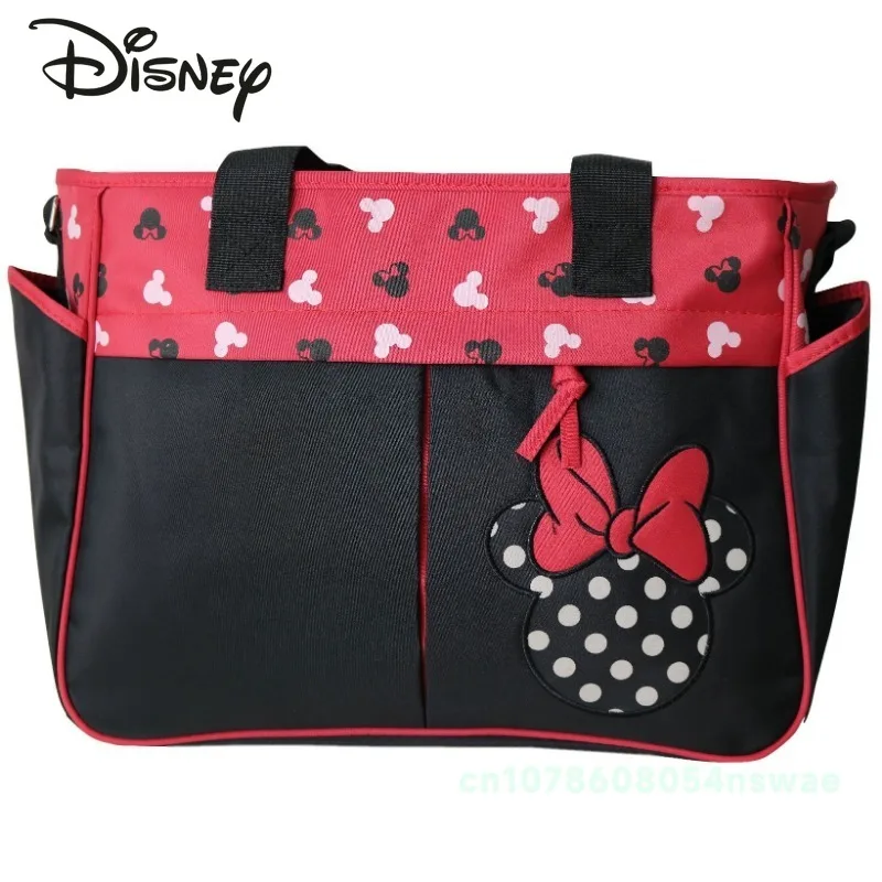 Disney Mickey's New Diaper Bag Handbag Luxury Brand Cartoon Fashion Baby Bag 5-piece High Capacity Baby Diaper High Quality Diaper Bag