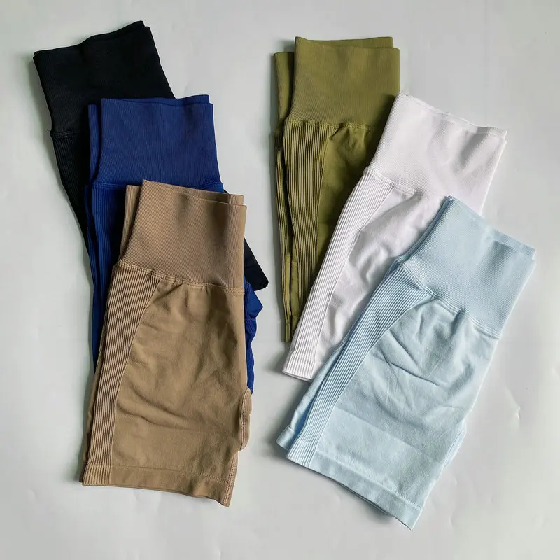 Sports Shorts Summer Seamless Gym Shorts Women Running Golf Yoga Shorts