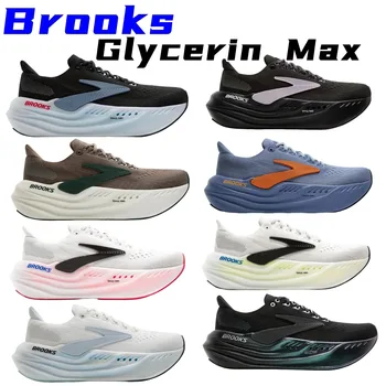 Original Brooks chaussures de course pour hommes glycérine Max anti-dérapant résistant à l'usure et absorbant les chocs espadrilles décontractées femmes 1104471D026 1