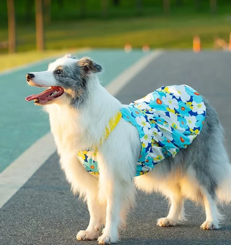 Soft Pet Dog Floral Dress - PeticaDeals