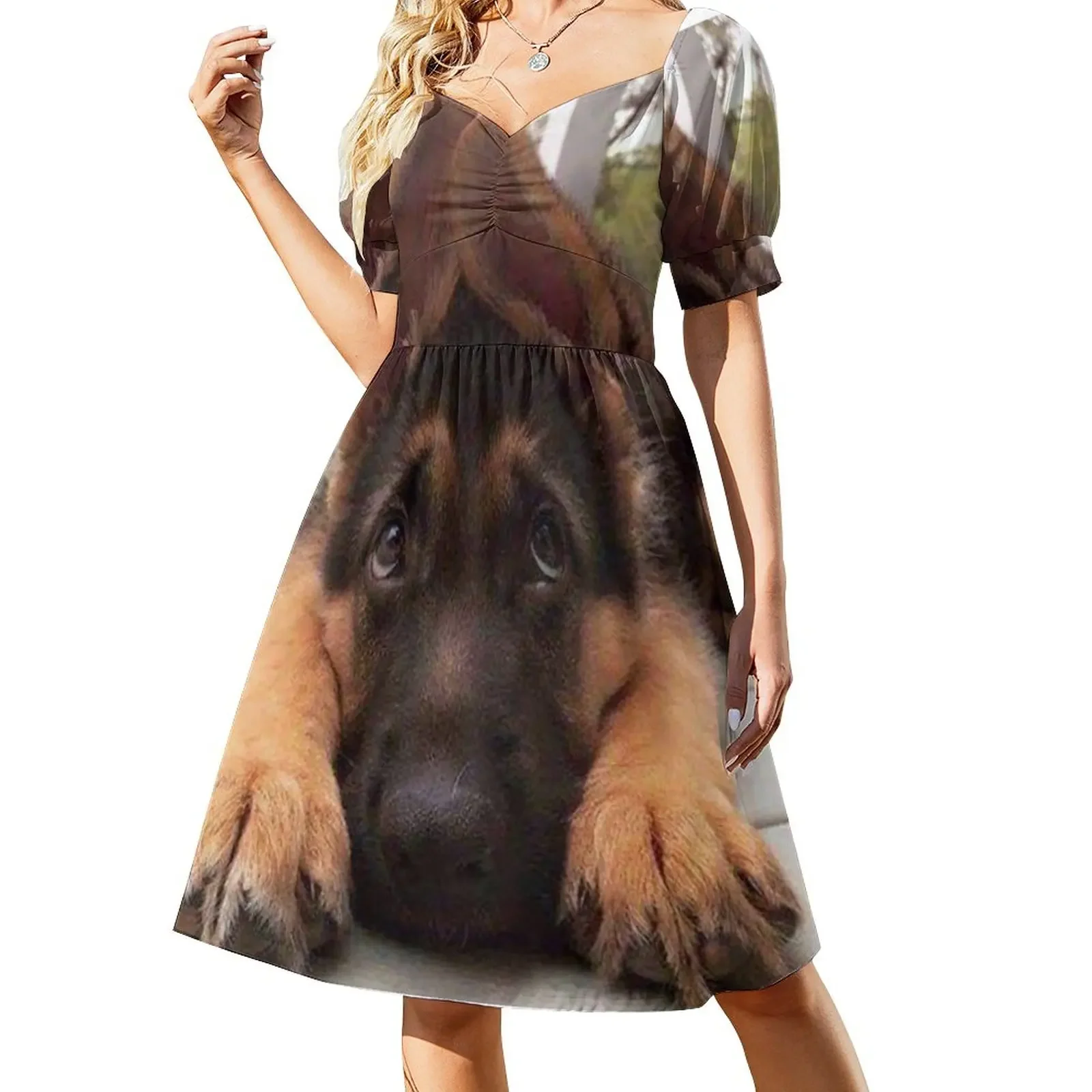 

German Shepherd Sleeveless Dress Party dresses for women Long dress woman dress women summer