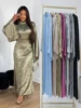 Shiny Satin Abaya Dubai Luxury 2025 Muslim Islam Abayas For Women Kaftan Dress Kebaya Caftan Marocain Femme Vestidos Musulmanes