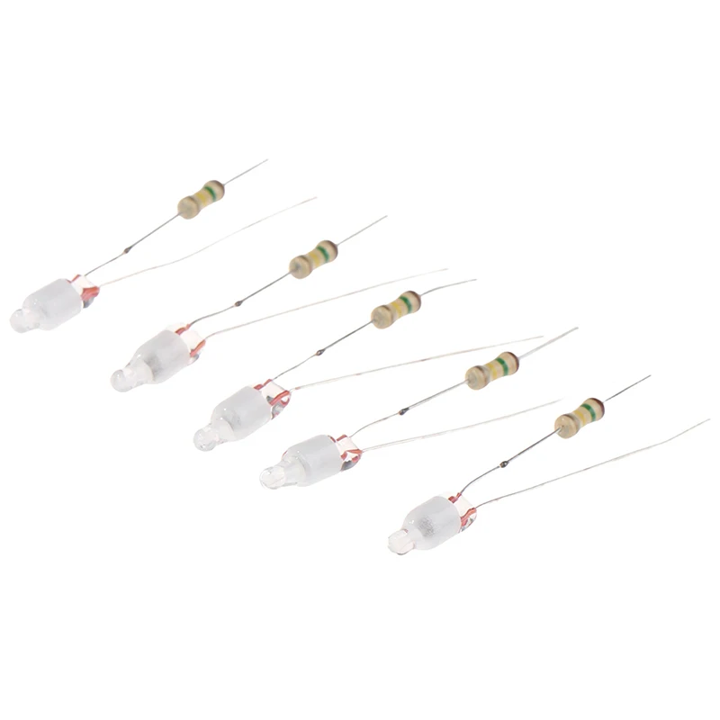 (HB05)20PCS 녹색 표시등 네온 라이트 사인 F4 네온라이트(저항기 포함) 4*10mm 글로우 램프 액세서리