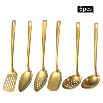 Stainless Steel Golden Spoon Set 1