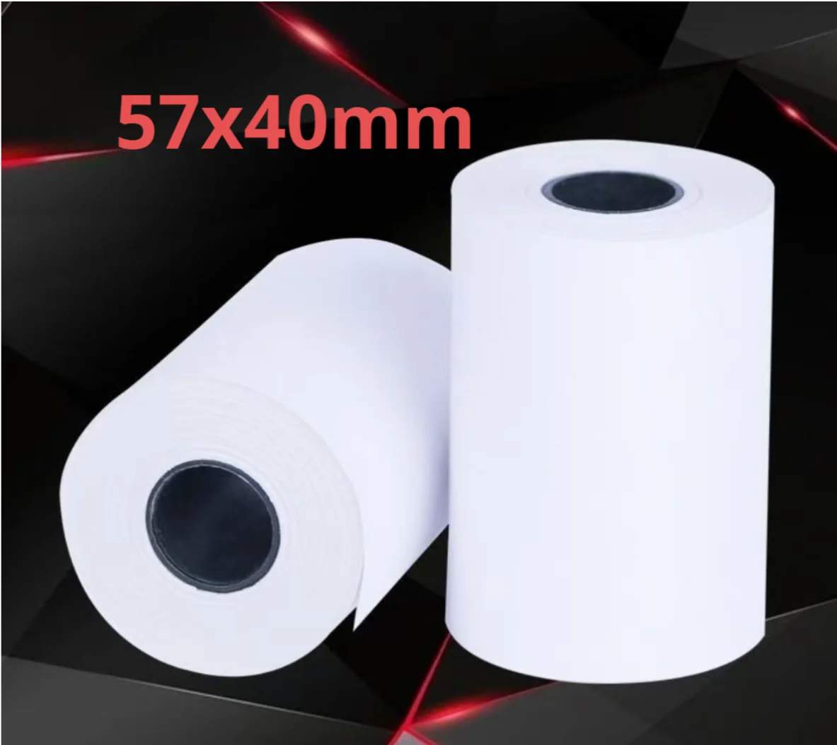 57x40mm 호텔 레스토랑 결제용 감열지, 슈퍼마켓 테이크아웃 인쇄용지
