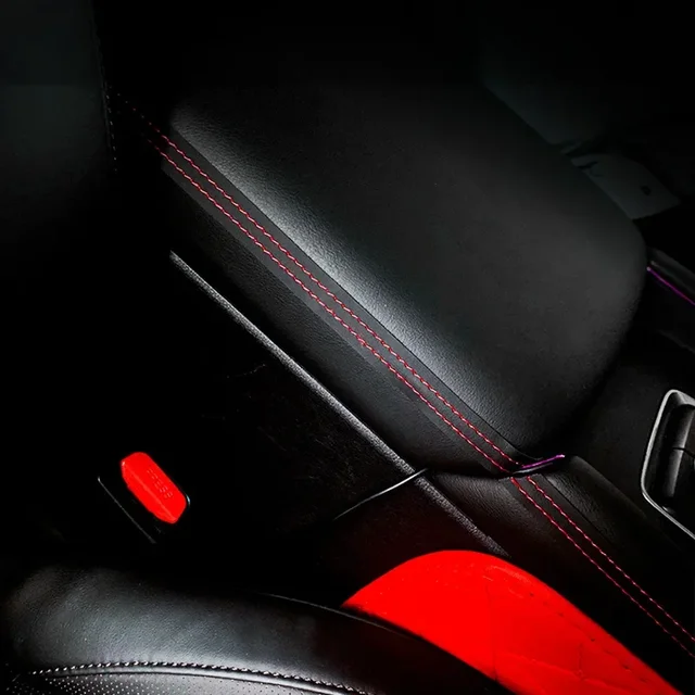 Car Interior Moulding Trim Self-adhesive Dashboard Leather Decorative Line Red Blue DIY Braid Strip Car Decoration 0.5/1M/2M 4