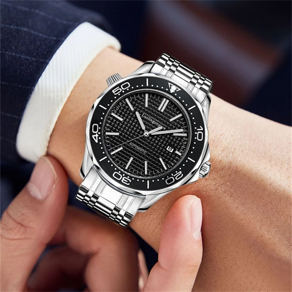 Men's Luxury Brand Business Sport Automatic Mechanical Watches Waterproof MM300 NH35 Steel Watch For Man WristWatches Clock