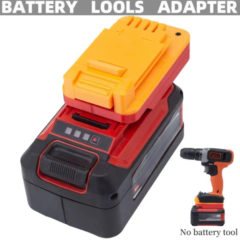 Battery Converter Adapter For Einhell 18V Li-Ion Battery Replacement To Black Deckr 20V Brushless Power Drill Tool Accessories