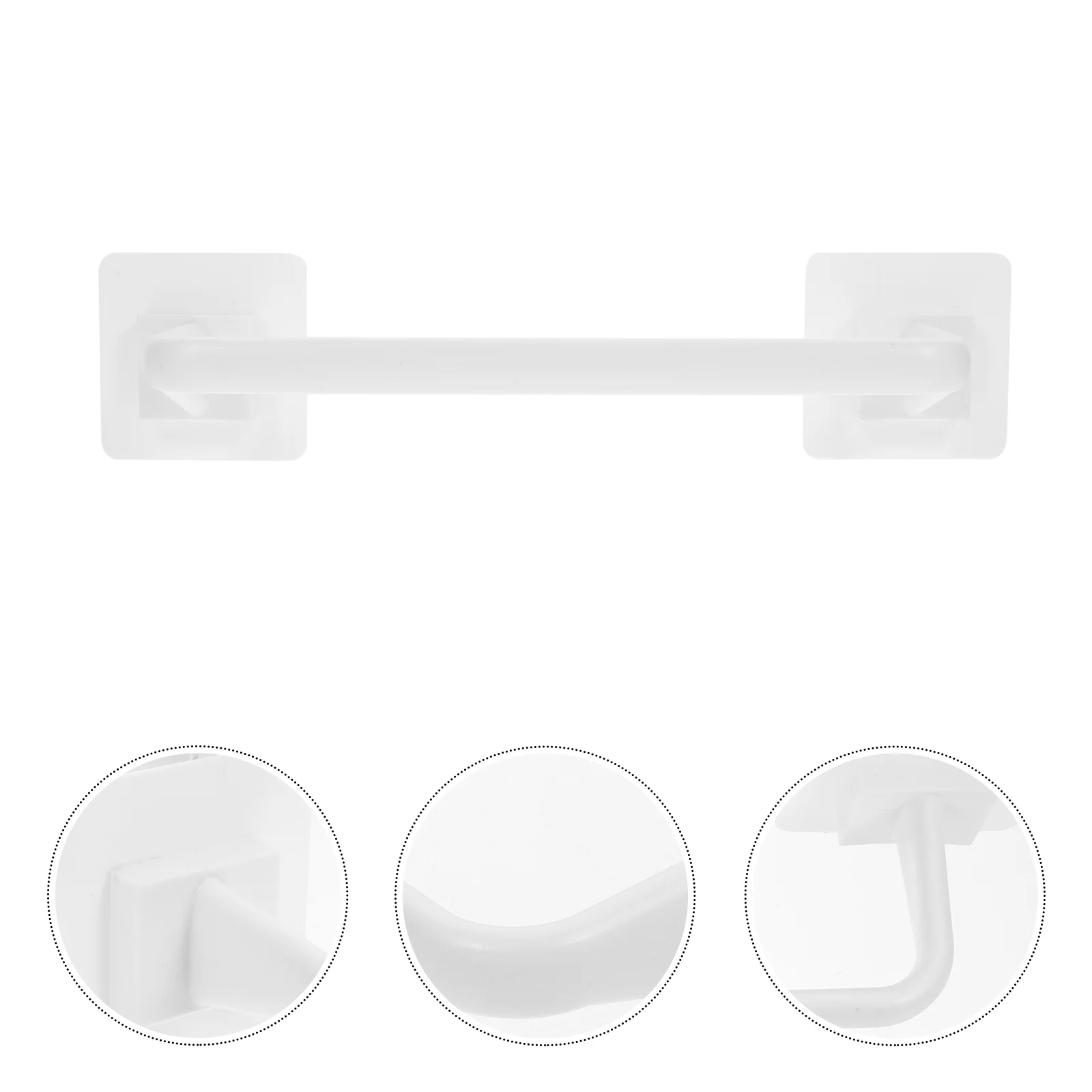 

Towel Bar Wall Mounted Towel Holder Single Towel Rack Hanging Bathroom Towel Organizer Kitchen Dish Cloth Hanger for Bathroom