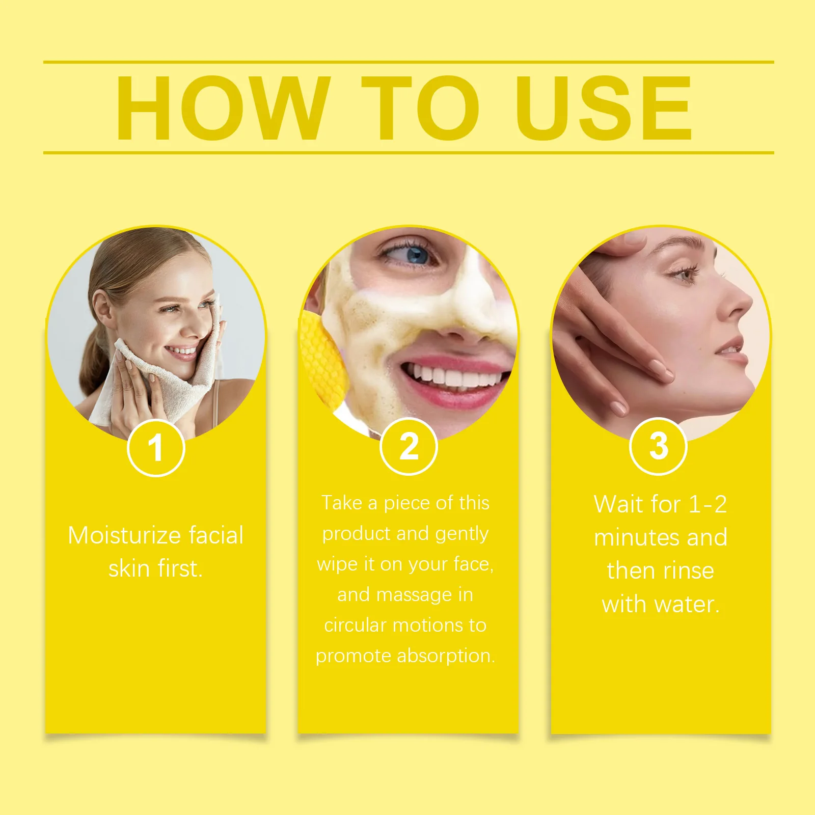 Turmeric Kojic Acid Facial Exfoliating Cleansing Pads Clogged Pores Oil Remover Glow Brighten Daily Lemon Facial Cotton Sponges facial cleanser cleansing pad