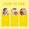Turmeric Kojic Acid Facial Exfoliating Cleansing Pads Clogged Pores Oil Remover Glow Brighten Daily Lemon Facial Cotton Sponges 6