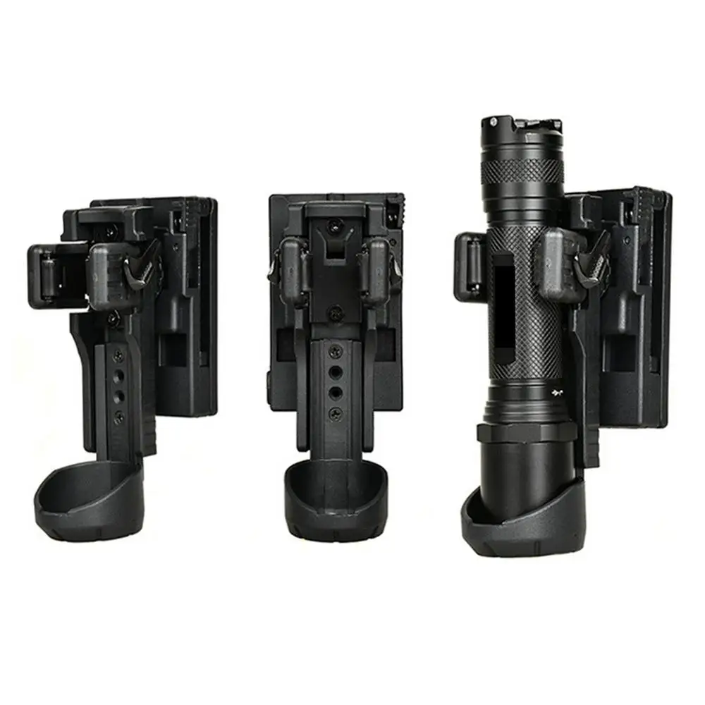 Flashlight Holder Duty Belt Rotatable Flashlight Carrier Gear Flashlight Belt Holder Portable Light Carry Case Flashlight Pouch