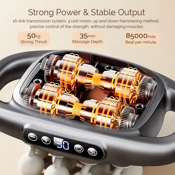16-Head Fascia Gun High-Frequency Vibration Body Massage Gun Back and Waist Massager Neck Shoulder Massager Muscle masajeador 6