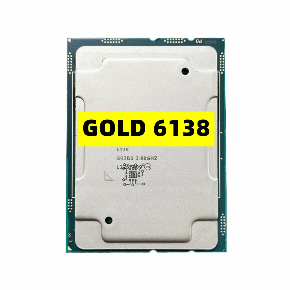 Processador Cpu Xeon Gold Smart Cache 20 Núcleos 40 Thread 125w Lga3647 Gold6138 20 Ghz 275 mb