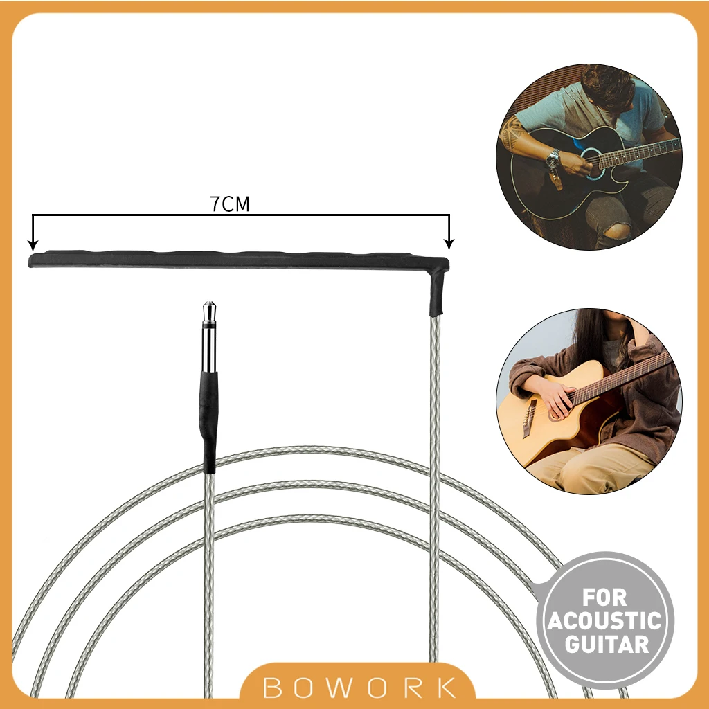 

High Sensitive Soft Piezo Rod 6 String Acoustic Guitar Bridge Saddle Transducer Metal Rod Folk Guitar Pickups Guitar Accessories