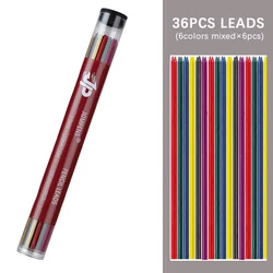 36 - Piece Box of Colorful 2.0mm Mechanical Pencil Leads (1box color)