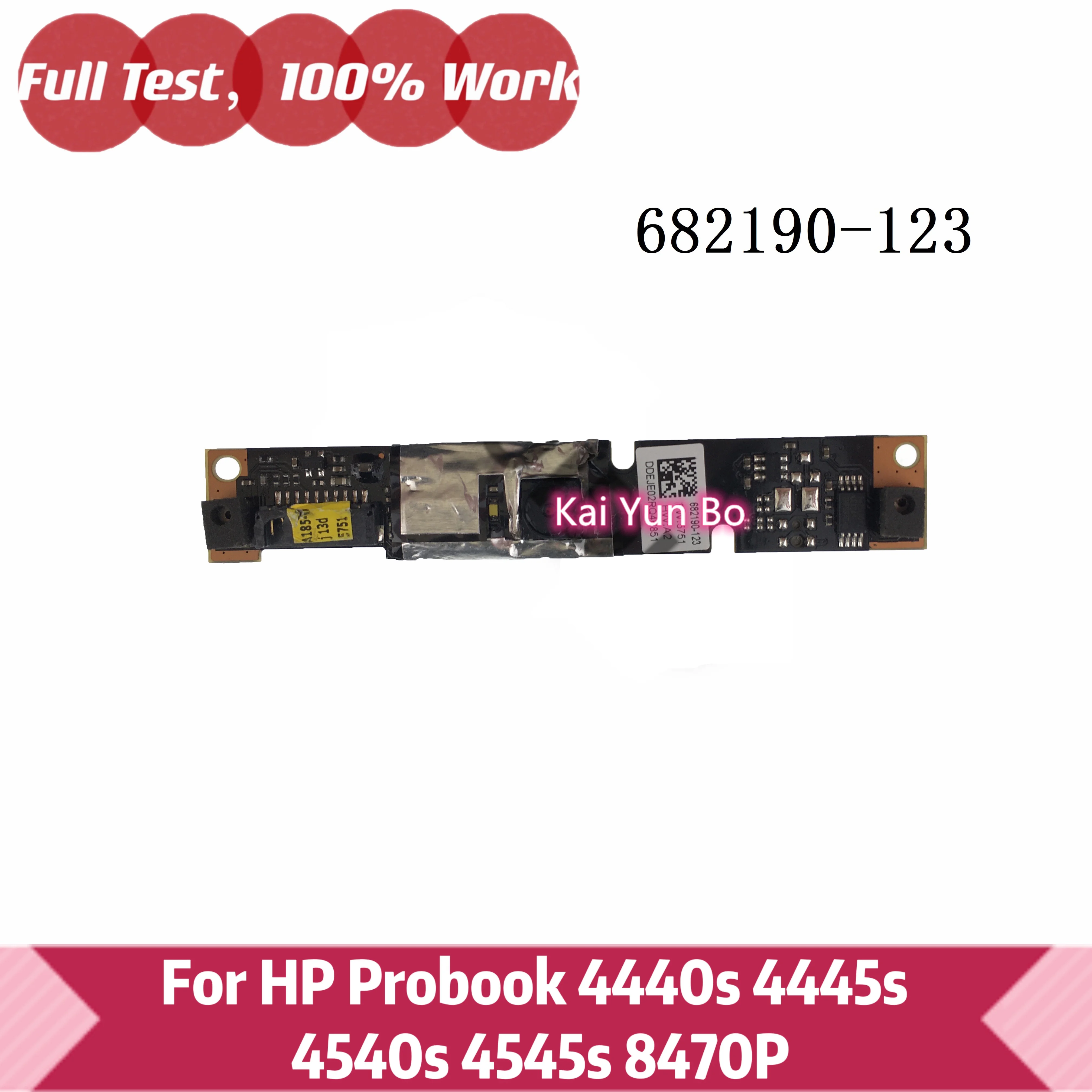 

For HP Probook 4440s 4445s 4540s 4545s 8470P Laptop Webcam Board Module Front Genuine 682190-123
