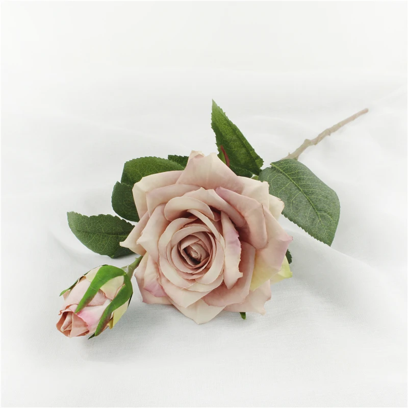 Elegant Real Touch Artificial Rose Bouquet - Latex-Coated Silk for Wedding and Home Décor