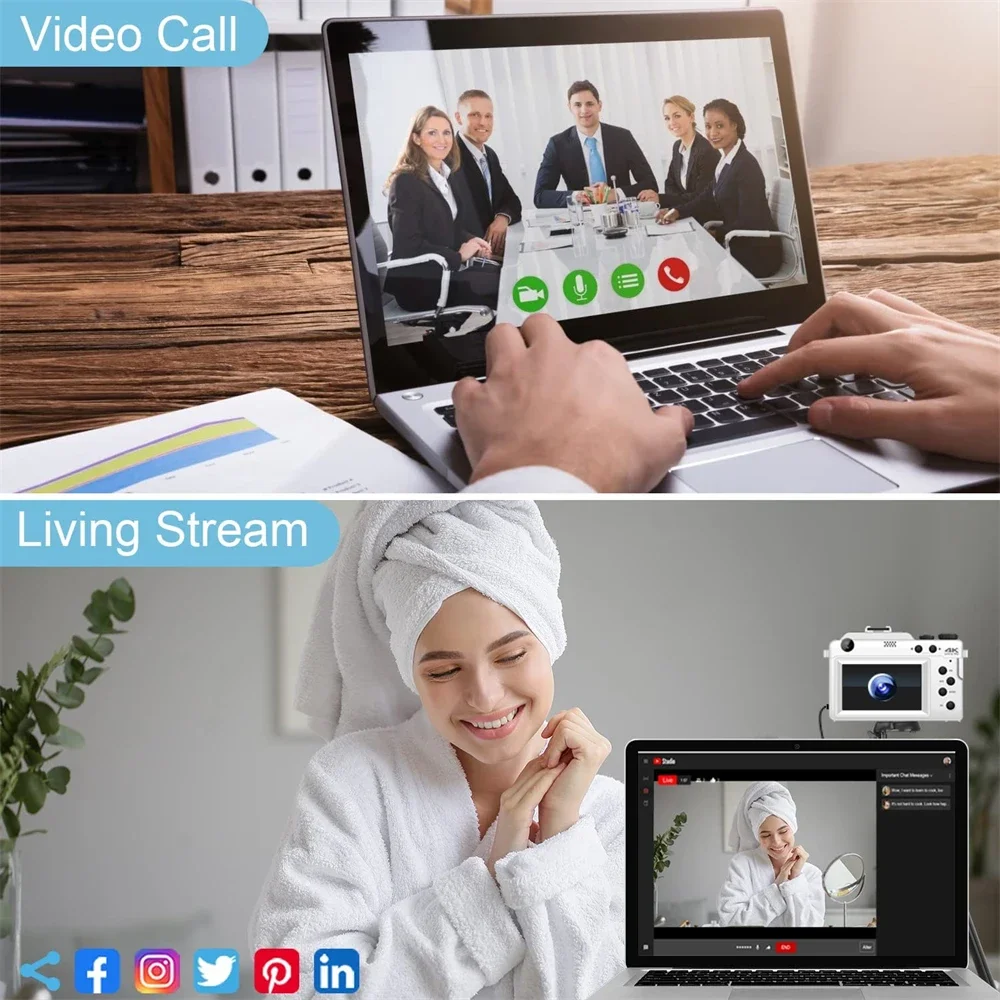 Dual-Lens 4K Selfie Vlogging Camera 5