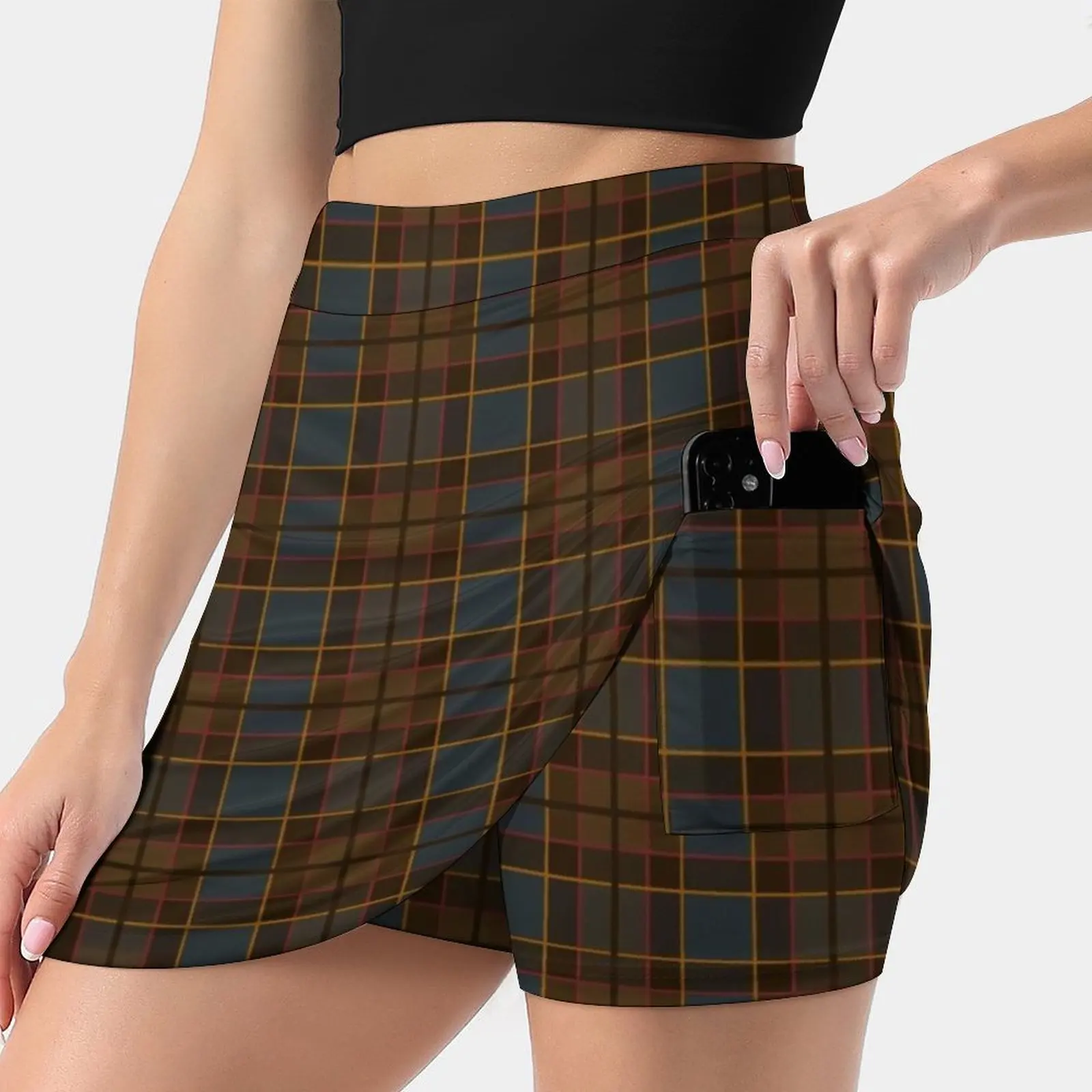 

Tartan Women's skirt With Hide Pocket Tennis Skirt Golf Skirts Badminton Skirts Running skirts Outlander Jamie Fraser Claire
