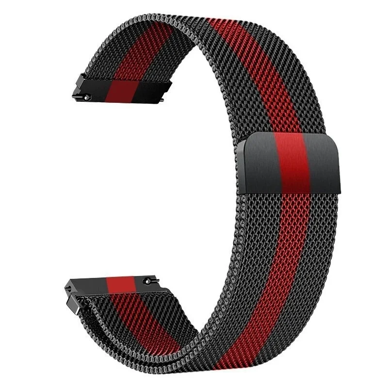 Magnetic Milanese Stainless Steel Watch Strap, Adjustable 18/20/22mm Band