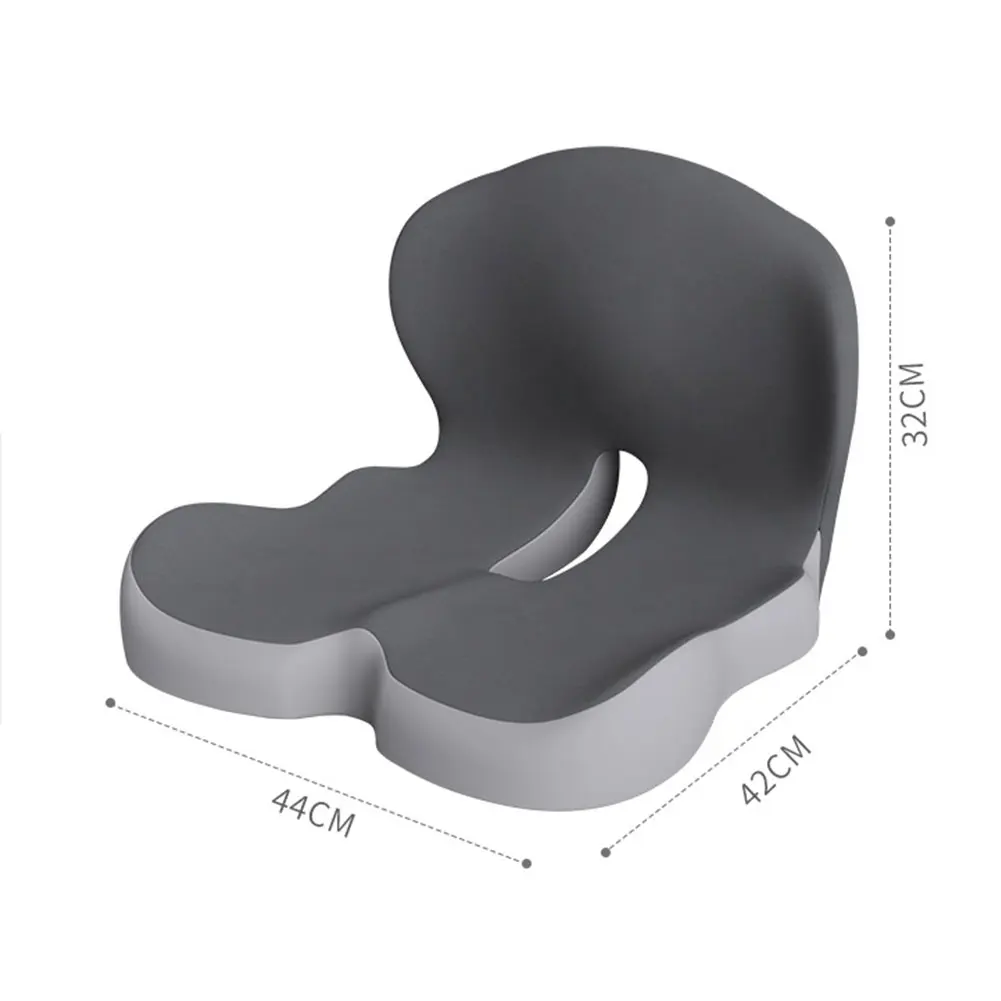 Memory Foam L-Shaped Integrated Seat Cushion with Lumbar Support Car Seat Cushion for Car Truck Desk Gaming Chair