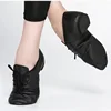 Black Tan Lace Up Geniune Pig Leather Dancing Shoe From Children to Adult Quality Oxford Jazz Dance Shoes 1