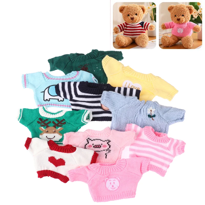 20cm Doll Clothes for Korea Kpop EXO Dolls Plush Star Doll's Clothing Sweater Stuffed Toy for Idol Dolls Accessories