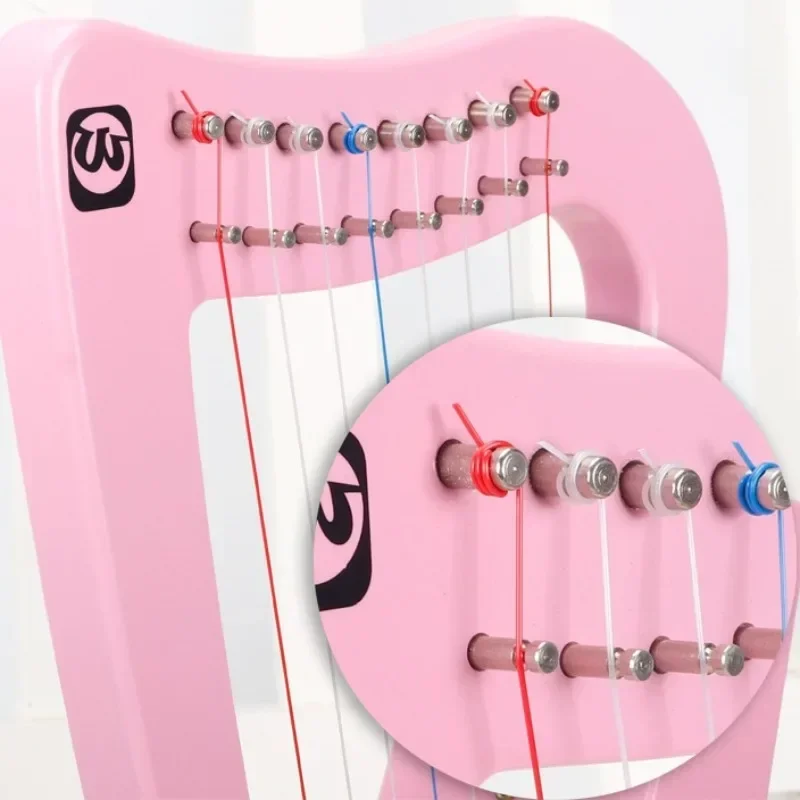 8-string Birch Small Harp Portable Children Beginner Practice Harp Professional Performance Musical Stringed Instrument