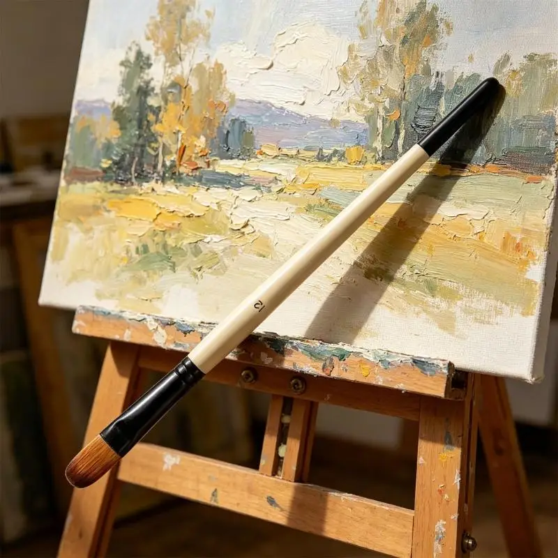 36Pcs 나무 손잡이 그림 브러시 예술가 초보자를위한 부드러운 나일론 Bristles 페인트 브러시 오일 수채화 아크릴 그림 D2RC