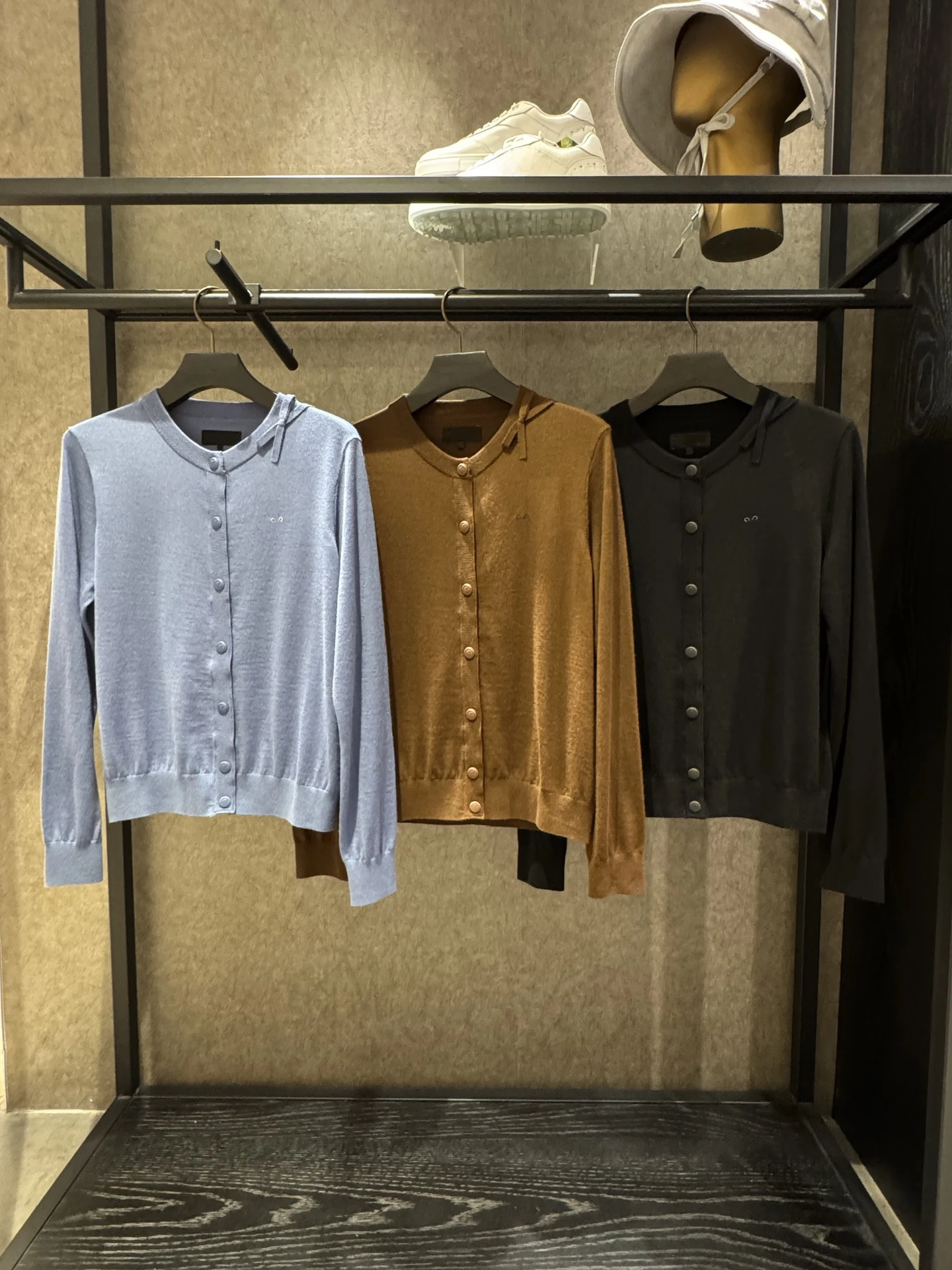 새로운 이른 봄 골프 울 여성용 가디건 고품질 우아한 스웨터 아웃웨어 고급스러운 캐주얼 스포츠 여성복 의류