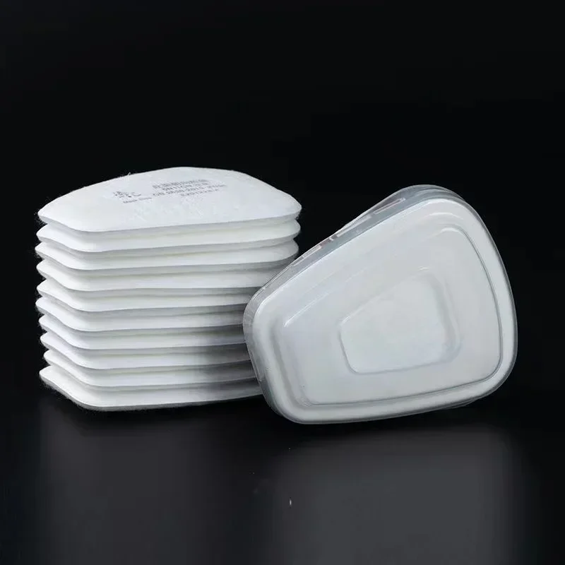 Respirator filter respirator accessory respirator filter cotton gas mask filter filter paper 5N11 dust cotton filter paper 501 holder 3M 6001/6200/7502/6800 chemical spraying painting respirator gas mask accessories