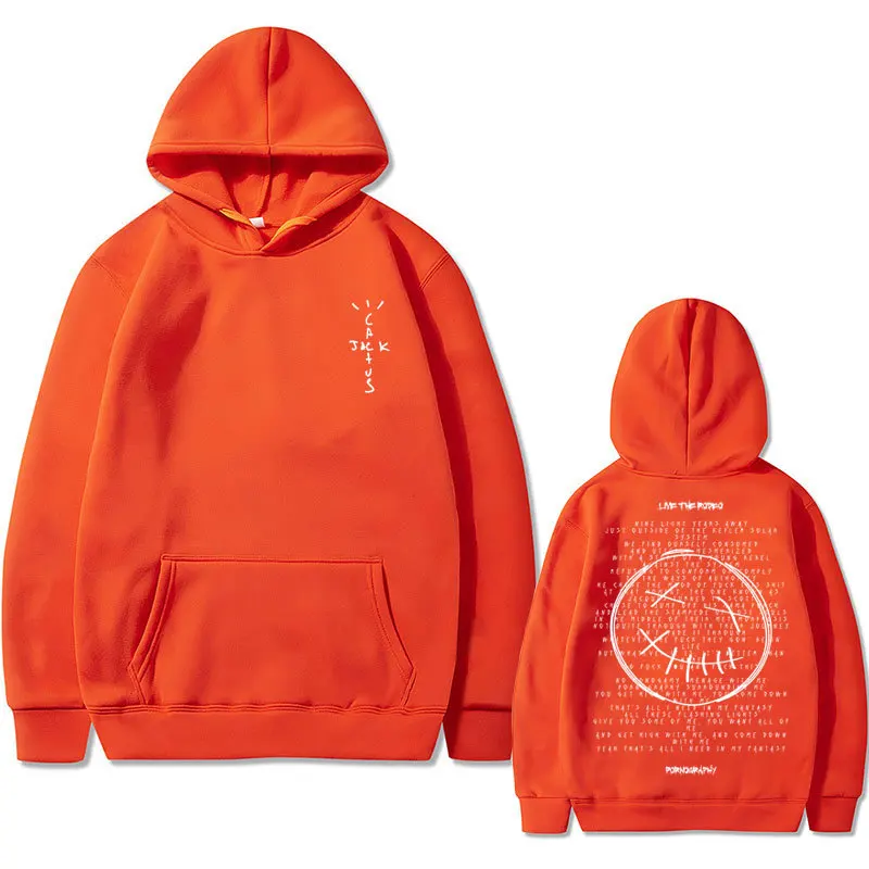 Neuer Cactus Jack Doppelseitiger Druck Herren Herbst Fleece Hoodie Mode Normale Passform Lange Ärmel Kleidung Sportwear Streetwear – Detail 12