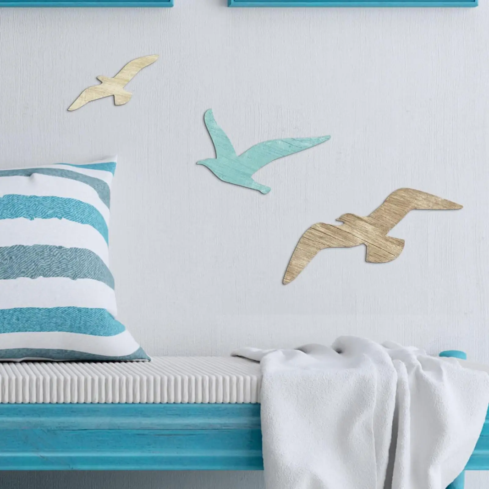 3 Pieces Wooden Seagull Wall Decor Theme Art Beach Themed Home Decoration for Dorm Indoor/Outdoor Background Hallway 3 Pieces Wooden Seagull Wall Decor Theme Art Beach Themed Home Decoration for Dorm Indoor/Outdoor Background Hallway