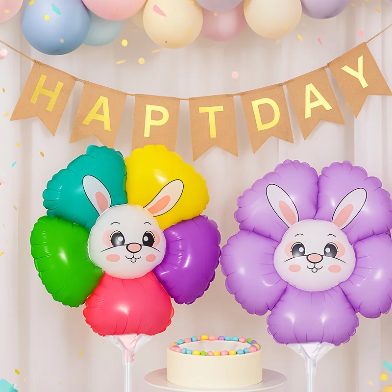 Rabbit Sunflower Balloon Set 4